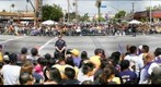Crowd waiting for the Los Angeles Lakers Victory Parade - June 21, 2010