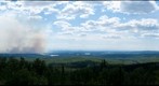 Smoke plume from the Willow Creek wildfire