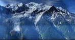 Aiguille du midi et Le Mont-Blanc