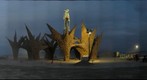Burning Man 2009 - The Man in dust and evening haze (man1_friday_18x8)