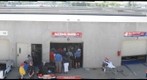 Garages at the Indianapolis Motor Speedway before the 2008 Indianapolis 500