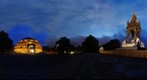 Albert Memorial and Royal Albert Hall in the blue hour