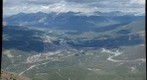Small panorama of the town of Jasper Alberta Canada