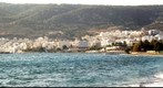 Pigadia bay seen from the sandy beaches 