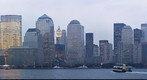 Downtown New York City skyline from Exchange Place in Jersey City