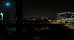 Pasadena Old Town from above at night