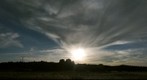 Sunset over the north of Palencia (Spain)