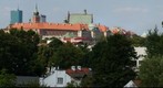 On the roof of library