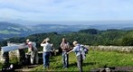 Hiking up to the Schauenberg with friends