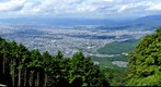 View over peripheral part of Kyoto