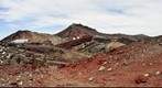 Walking around the crater of Mt.Fujisan