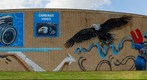Unique Photo, Fairfield, NJ graffiti wall art