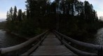 Walking Bridge Over River, Glacier National Park