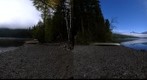 Kintla Lake Morning Fog in 3-D Stereo, Glacier National Park 
