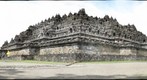 Borobudur, Java, Indonesia, North East corner, unprocessed