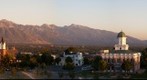Salt Lake City from the steps of the Utah State Capitol
