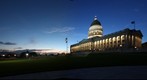 Utah State Capitol Summer Sunset