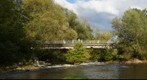 The old narrow-gauge railway bridge over the Świder river