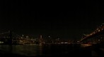 Manhattan, seen from between the Brooklyn and Manhattan Bridges