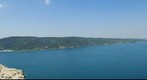 VUE SUR LE BOSPHORE ET LA MER NOIRE DU CHATEAU YOROS D'ANADOLU KAVAGI