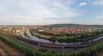 180 degrees view of Wuerzburg