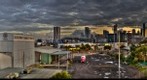 Melbourne Skyline from Ingles St Bridge in HDR, Dec 9, 2010 at 5:40am
