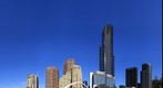Eureka Tower from the North Side of the Yarra River near the Arched Walking Bridge, Melbourne, May 3, 2010