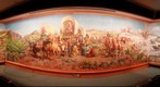 Mural of Pioneer Trek Across America