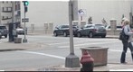 Intersecton of Olive and 6th Avenue St Louis from Starbucks Window