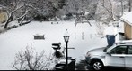 backyard with snow