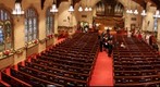 Central Presbyerian Church with wide angle view of sanctuary