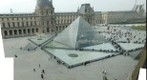 Paris Louvre Courtyard and Pyramids