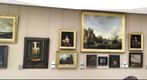 Paris wall of paintings in the Louvre