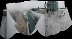 Wide view of the top of the Wells Fargo  building