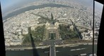 Paris shadow of the eiffel tower
