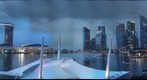 Singapore City Scenes - Marina bay and CBD from Esplanade