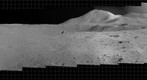 Apollo 15: View of Dune Crater and the Surrounding Mountains