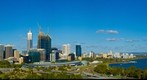 Perth Skyline from Kings Park Viewing Platform, Jan 7, 2011 