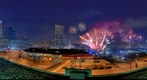 Baltimore Inner Harbor Fireworks, New Years, 2011, Maryland USA