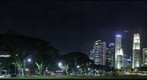 Singapore City Scenes - CBD and Civic Centre from the Padang at night