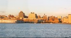 Westside NYC sunset while sailing on Schooner Anne, July 2006