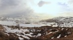 Winter Over Mountain Dell Reservior, Utah, USA