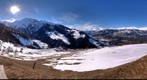 Sleding trail down to Brün