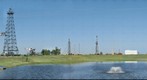 Oil Derricks at Russell, Kansas