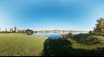 Alte Donau (Old Danube) at the Romaplatz (Roma place), Austria Vienna, 360°