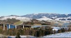 Viaduc de la Gruyère en hiver (Suisse)