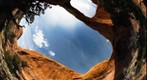 Natural sandstone arch, Utah, USA