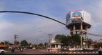 Busy road in Vientiane, Laos