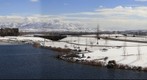 Winter Bridge View at Daybreak, South Jordan, Utah, USA 