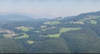 View over northern Italy mountains